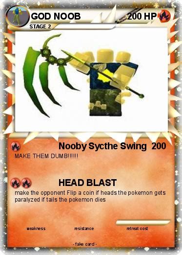 Pokémon God Noob 5 5 Nooby Sycthe Swing My Pokemon Card