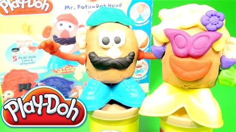 Play Doh Mr Potato Head How To Make Playdough Faces Hasbro Toys Youtube