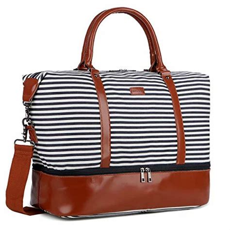 BAOSHA HB-28 Ladies Women Canvas Travel Weekender Bag Overnight Carry ...