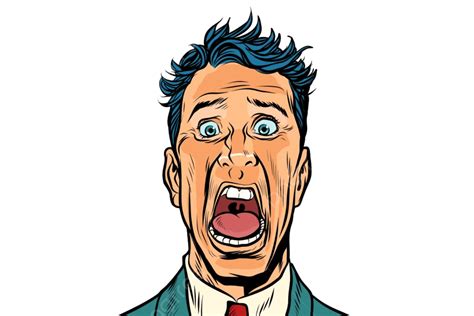 Screaming Man Clipart Transparent Png Hd The Man Screams In Horror