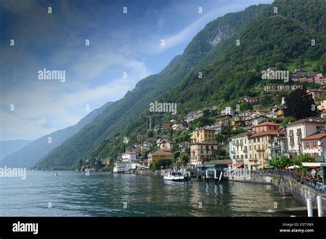 Argegno Lake Como Italy Stock Photo Alamy