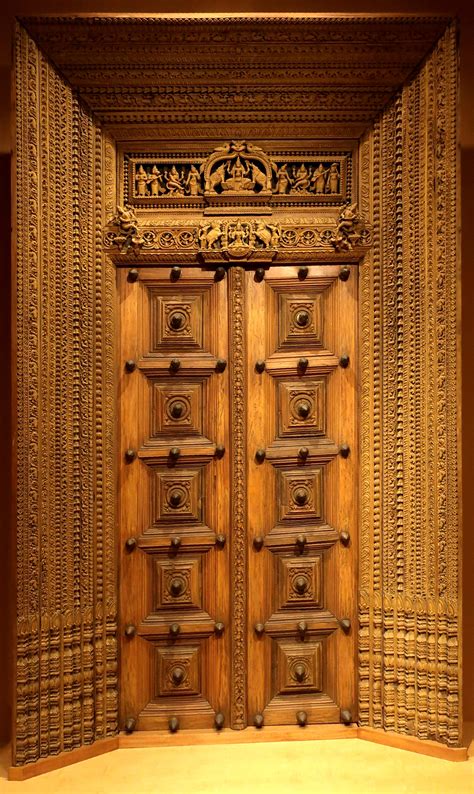 Filewla Haa Carved Wooden Doors South India Ca 18th Century