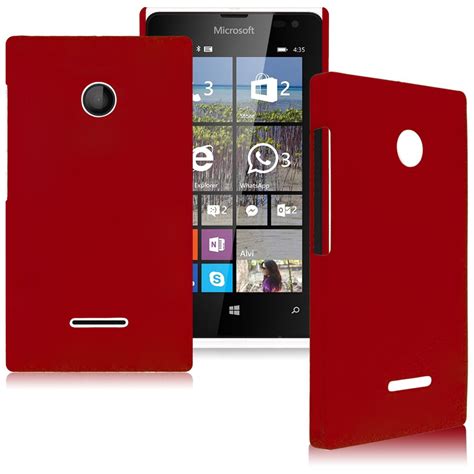 For Microsoft Nokia Lumia 435 Hard Rubberized Matte Plastic Back Cover