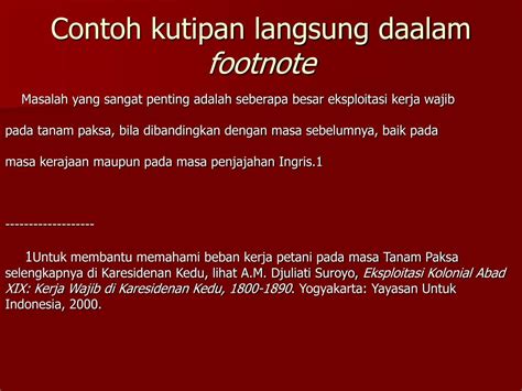 Contoh Kutipan Tidak Langsung Pendek