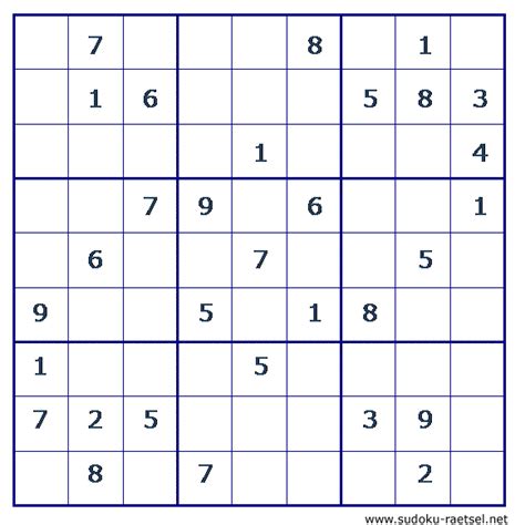 Sudoku ist auch bekannt als nanpure, su doku. Sudoku sehr leicht Online & zum Ausdrucken | Sudoku-Raetsel.net