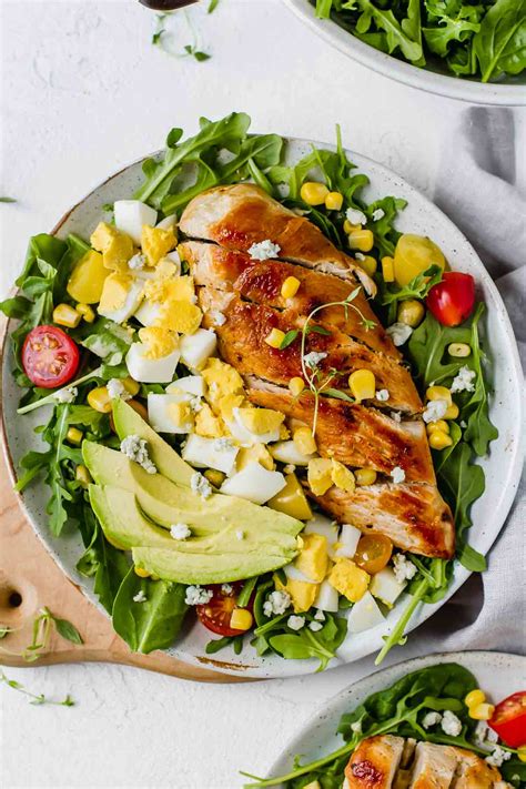 Healthy Chicken Cobb Salad Recipe Jar Of Lemons