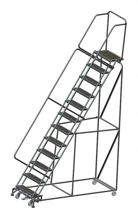 120 In Platform Ht 14 In Platform Dp Rolling Ladder 8pp82wa123214r