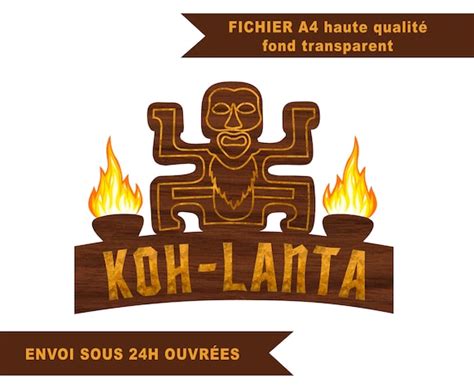 Koh Lanta Logo With High Resolution Custom First Name Etsy