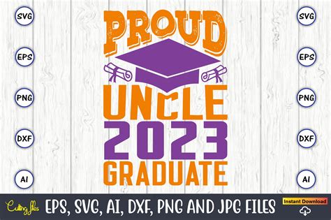 Proud Uncle 2023 Graduate Svg Grafica Di Artunique24 · Creative Fabrica