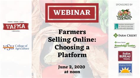 Sell more on online store, shopee, lazada, whatsapp, facebook, instagram, facebook live, point of sales, wholesale portal to run and grow your business. Farmers Selling Online -- Choosing a Platform - YouTube