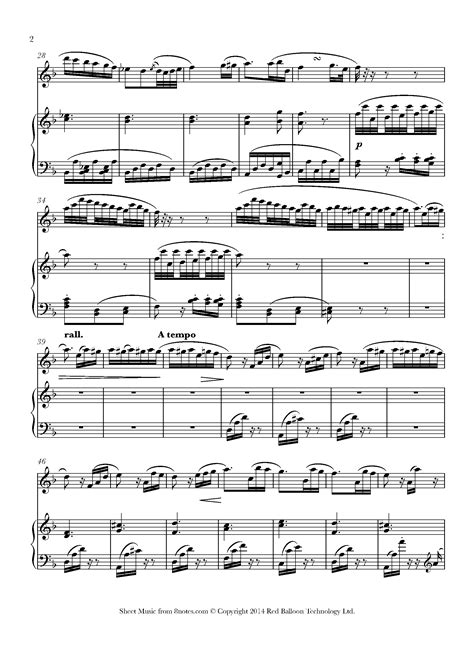 Beethoven Fur Elise Sheet Music For Flute