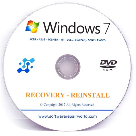 Supports windows 10, 8, 7, vista. HP Recovery DVD Disk for Windows 7 32/64 Bit PC Computer ...