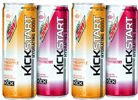 New Mountain Dew Kickstart Flavors Made With Coconut Water