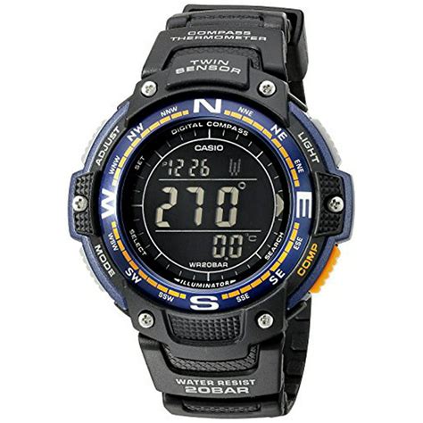 Casio Casio Men S Sgw 100 2bcf Twin Sensor Digital Display Quartz Black Watch