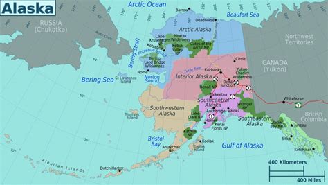 Large Regions Map Of Alaska State Alaska State Usa Maps Of The