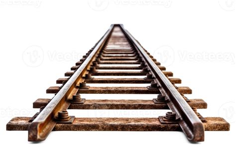 Railroad Track Isolated On Transparent Background Railway Track