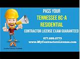 Tennessee Residential Contractors License Photos
