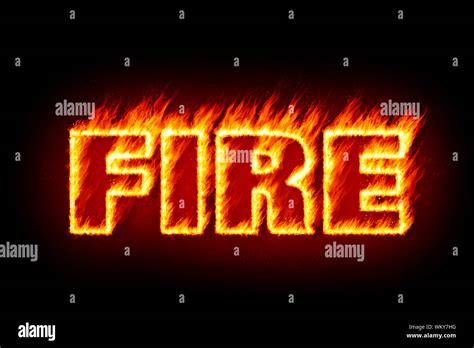 Flame Fire Word Text Stock Photos And Flame Fire Word Text Stock Images