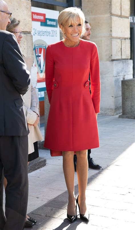 Brigitte Macron Steps Out In A Bold New Color French First Lady