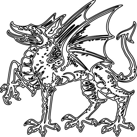 Chinese Dragon Clipart Black And White Coloring Book 1111x1111 Png