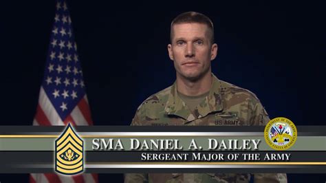 Sgt Maj Of The Army Daniel Dailey Online Conduct Message Youtube