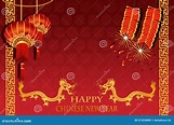 Nuovo anno cinese illustrazione vettoriale. Illustrazione di ...