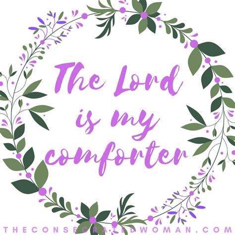 My Comforter The Consecrated Woman