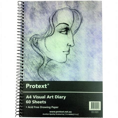 Visual Art Diary Protext A4 120 Pages Skout Office Supplies