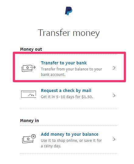 Rather than paying on the complete receipt, it pays on specific items. How to send money from PayPal to Cash App using a bank ...