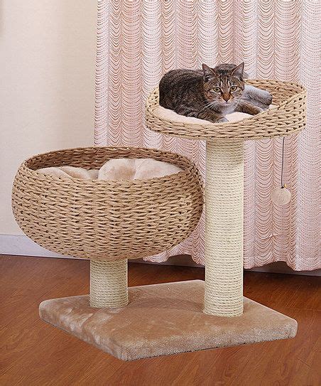 Petpals Cozy Lounger Cat Bed Tree Zulily Cat Bed Cat Lounge Cat Tree