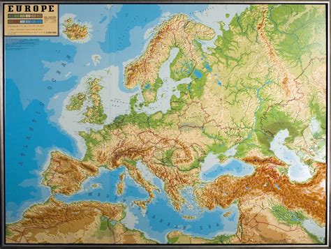 Map Of Europe Relief 88 World Maps
