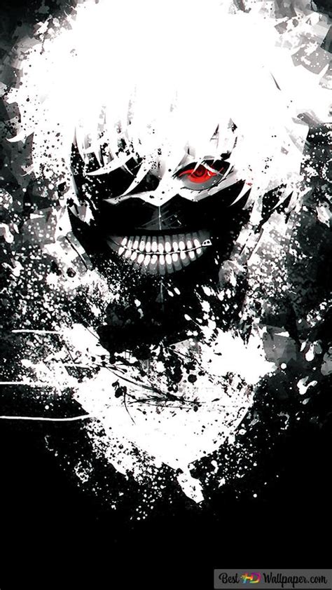 Tokyo Ghoul Ken Kaneki Black And White Hd Wallpaper Download