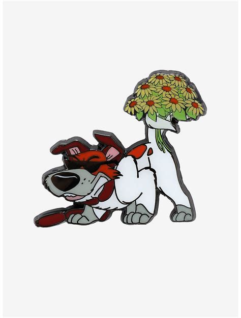 Loungefly Disney Oliver And Company Dodger Flowers Enamel Pin Boxlunch