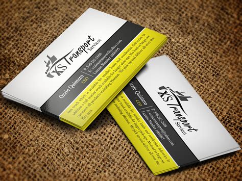 Bold Masculine Delivery Service Business Card Design For A Company By