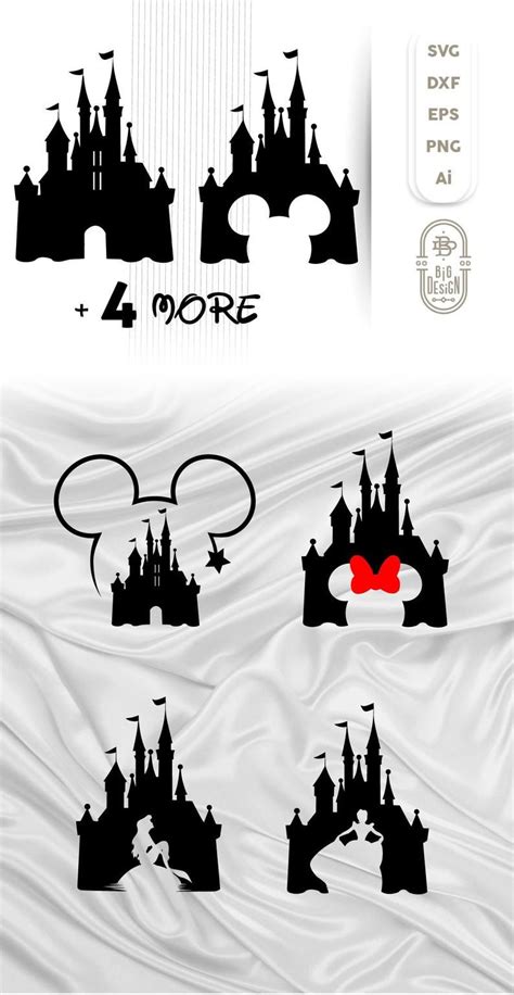 Disney Castle SVG Disney Svg Mickey Mouse Svg Minnie Svg Etsy Disney