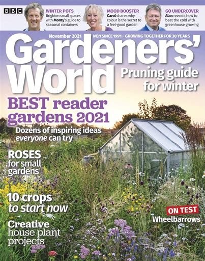 Bbc Gardeners World Magazine November 2021 Back Issue