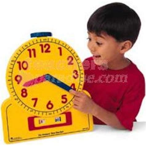 The Primary Time Teacher 12 Hour Learning Clock 12 X 14 Plastic