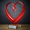 Herz aus Glas - Leonardo Herz Skulptur - mit Gravur | GRAVURZEILE.de ...