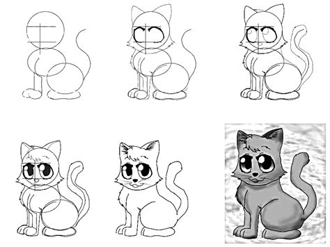 Printable Anime Stencils How To Draw Anime Cat Graprishic