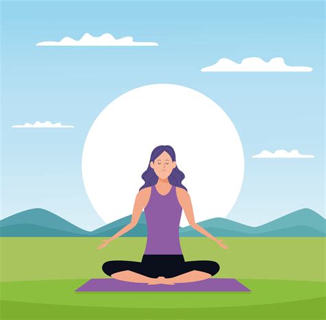 Woman In Yoga Poses 657166 Vector Art At Vecteezy