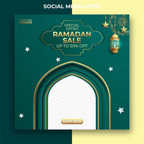 Ramadan Sale Ads Banner Design Editable Ramadan Social Media Post