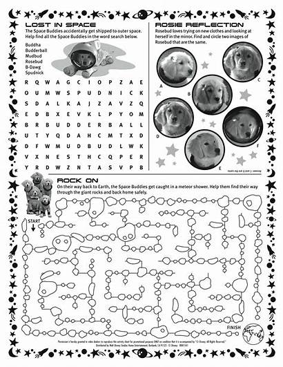 Activity Sheets Space Sheet Worksheets Pages Buddies