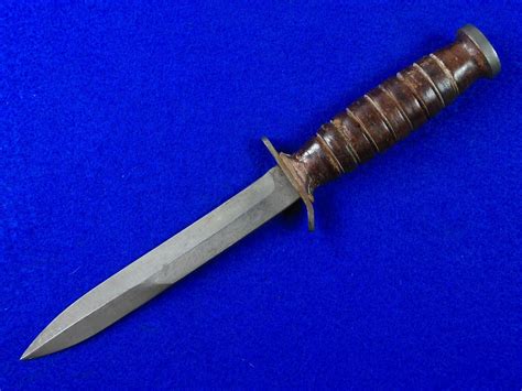 Us M3 Commercial Fighting Knife W Sheath Antique And Military From