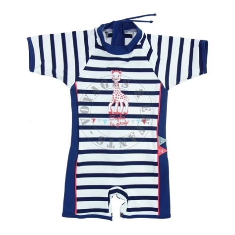 Maillot de bain anti uv bébé garçon. Combishort anti UV / maillot de bain UPF 50+ à rayure marine