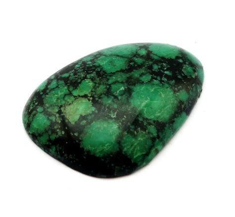 Green Turquoise Irregular Cabochon Stone 35mm X 25mm X 6mm