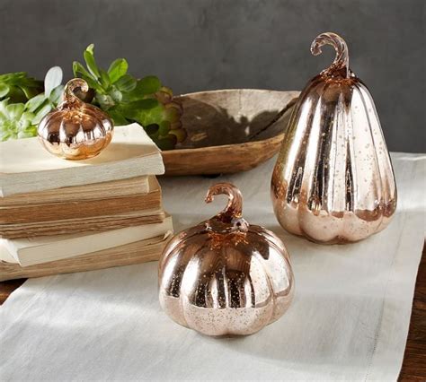 Mercury Glass Pumpkins Best Pottery Barn Halloween Decorations 2020