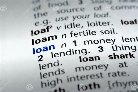 Definition Of Loan Stock Photo Image Of Loan Mortgage 6427438