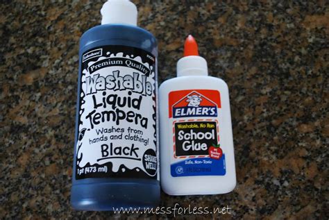 Valentines Day Craft Hearts With Black Glue Mess For Less