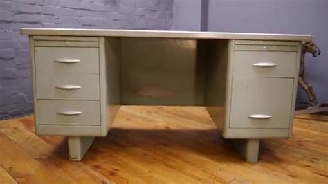 Shop industiral desks, and tables online at pamono. Large 1950s - 60s Steel Vintage Industrial Grey Metal ...