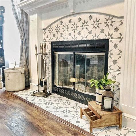 What You Need To Do About Fireplace Makeover Tile Stencil If Youre